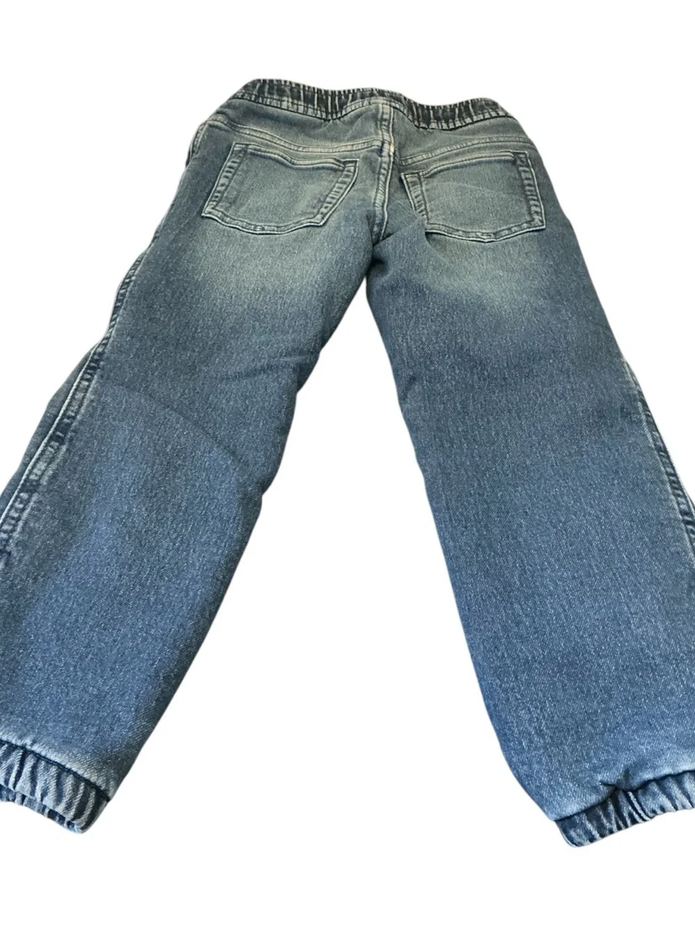 GAP Kids Washed Blue Elastic Hem Jeans